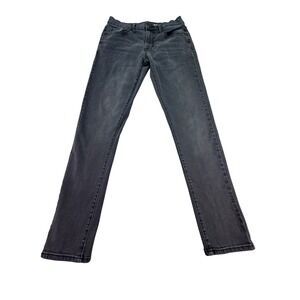 Arizona Jeans Men's 29x32 Black Skinny Denim Slim Fit Dark Wash Pants Stretch